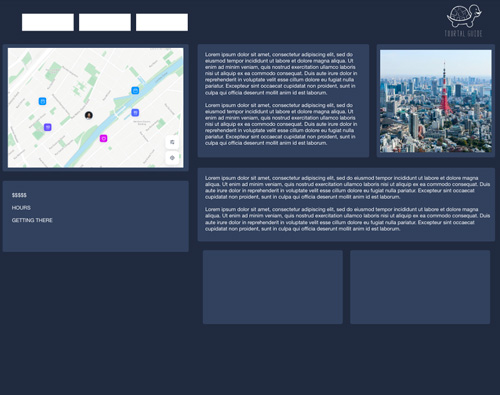 A Low Fidelity Wireframe of the web layout.